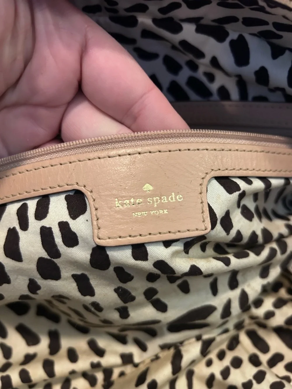 Kate Spade Cream Leather Satchel